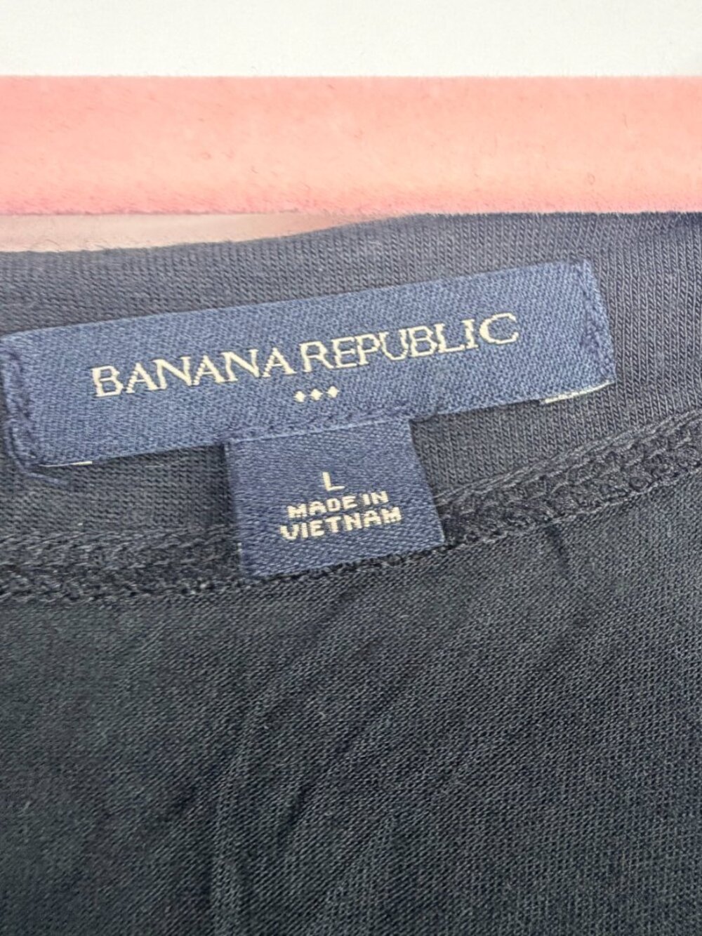 2/$30 Banana Republic Sequin Scoop Neck Top Cap Sleeve Black Large #A2581 - Picture 5 of 7